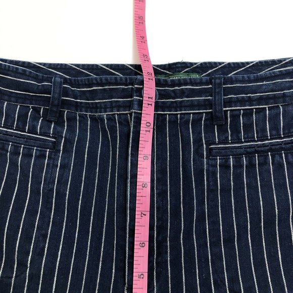 Lauren Jean Co. Ralph Lauren Pin Striped Wide-Leg Jeans 16 - Picture 6 of 12